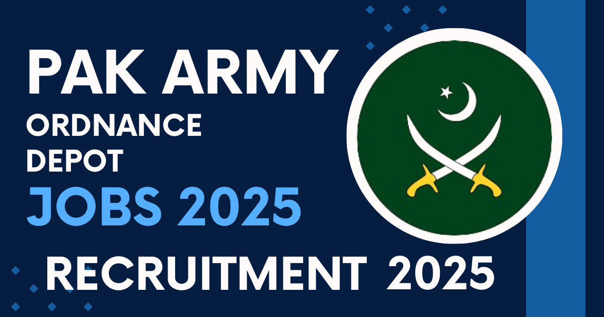 Pak Army Ordnance Depot Gujranwala Cantt Latest Jobs 2025