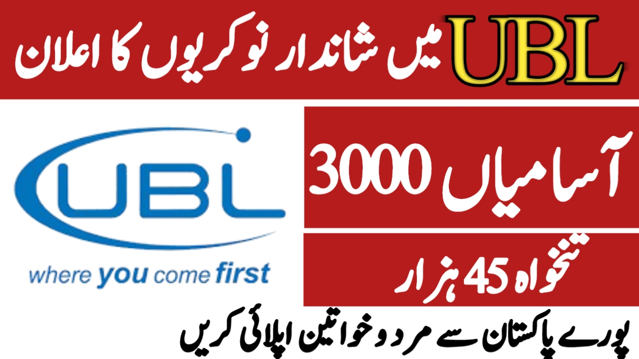 UBL Intermediate Jobs 2025